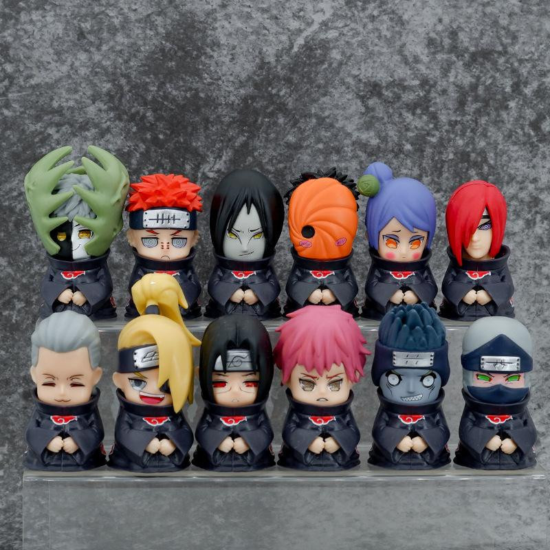 Yiran toy 1 Naruto Actionfiguren Q Version Akatsuki Itachi Pain Obito 6-teiliges Set - Bild 2