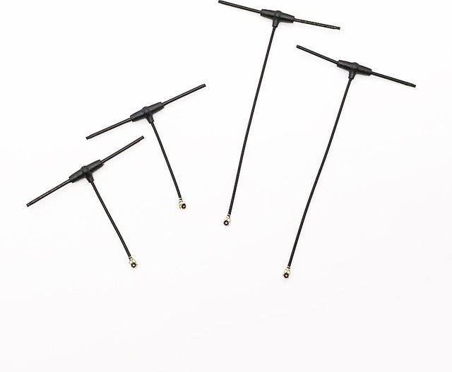 Creapart 2,4G T Omnidirektionale Empfängerantenne für ELRS EP1 RX IPX1 und TBS Tracer RC FPV Drohnenteile, Schwarz, 40mm/90mm - Bild 1