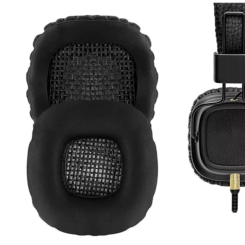 Ersatz-Ohrpolster für Marshall Major I II Bluetooth Kopfhörer in Schwarz, Braun oder Weiß - Bild 2