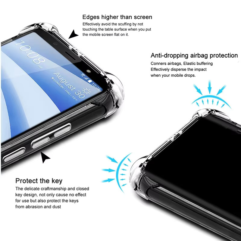 Transparente TPU Schutzhülle mit Anti-Fall-Schutz für Huawei Pura 80 Ultra, Pura 80 Pro und Pura 80 - Bild 4