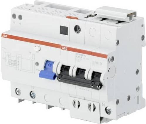 ABB RCBO FI-Schutzschalter und Leitungsschutzschalter 2polig in Weiß - Bild 1