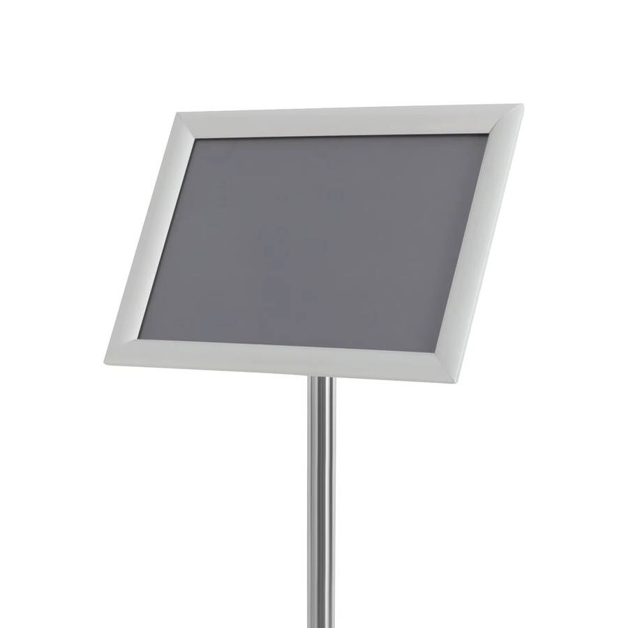 8er Set Bymaocar A4 Werberahmen höhenverstellbar in Silber, freistehende Werbeständer für Einkaufszentren und Einzelhandel, Höhe: 80-130 cm - Bild 3