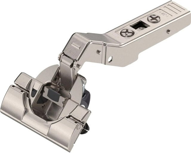 Blum Clip Top Blumotion Winkelscharnier 45 Grad Halbaufschlagend in Nickeloptik - Bild 1