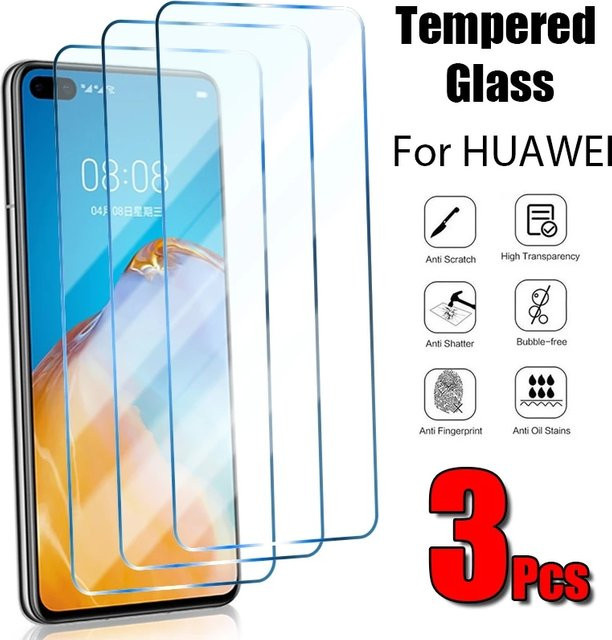 3er-Pack Displayschutz aus gehärtetem Glas für Oppo A54 A74 A53 A52 A72 5G A9 A5 2020 in Transparent - Bild 1