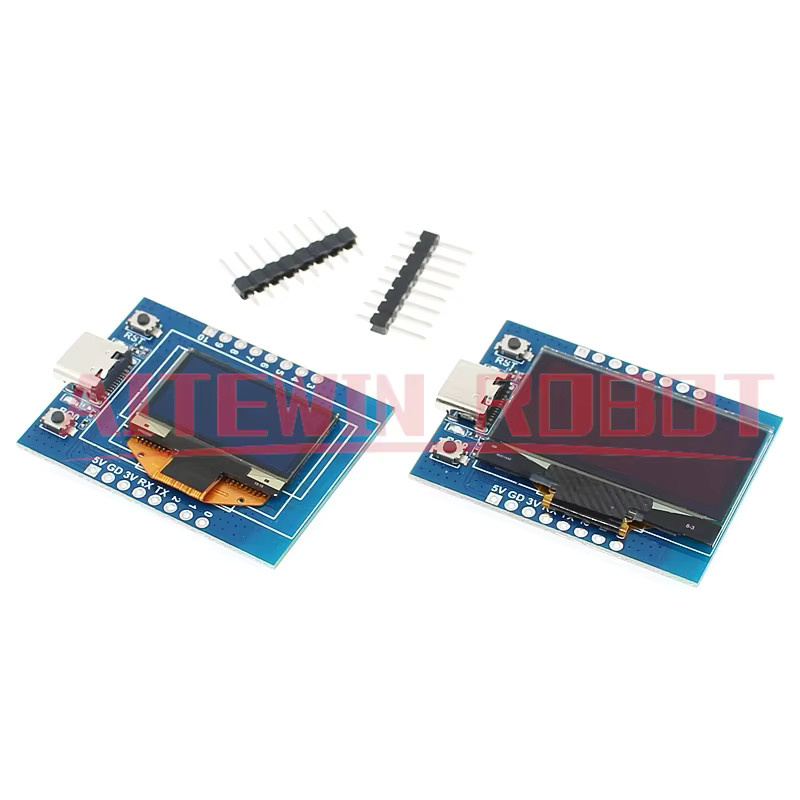 AITEWIN ROBOT ESP32-C3 Entwicklungsboard mit 0,96 Zoll OLED-Display, WiFi und Bluetooth IoT Modul mit Keramikantenne in Blau - Bild 2