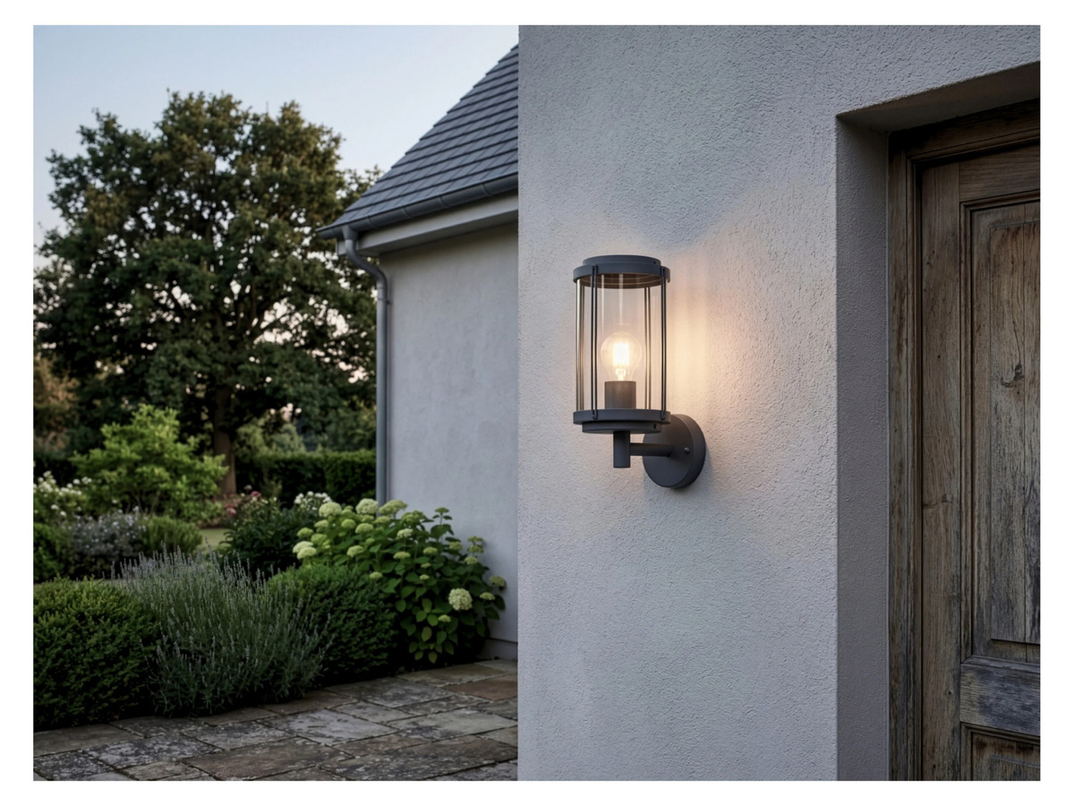 TRIO Außenwandleuchte Tanaro in Rostfarbig, IP44, Modernes Design für Terrasse und Balkon - Bild 3