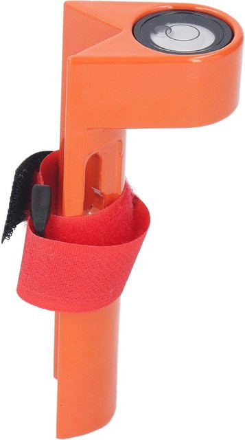 Painter Neigungsstab-Nivelliergerät aus Aluminium mit Rechtwinkel-Libelle für runde und rechteckige Stäbe von 1 bis 1,25 Zoll in Orange - Bild 1