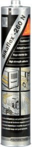 Sikaflex 260 N Polyurethan-Dichtstoff MDI in Schwarz, 300 ml - Bild 1