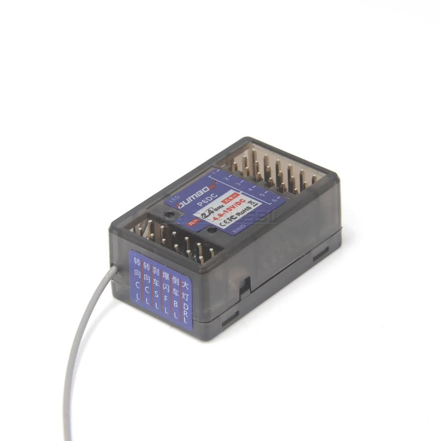 NeebRC 6-Kanal Gyro-Empfänger, 2,4G, 12LED-Lichtsystem, Zubehör - Bild 2