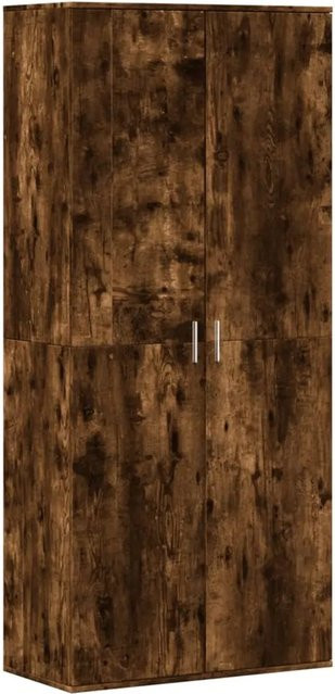 vidaXL Schuhschrank Räuchereiche Modern mit Klappen, B/T/H: 80 x 39 x 178 cm - Bild 1
