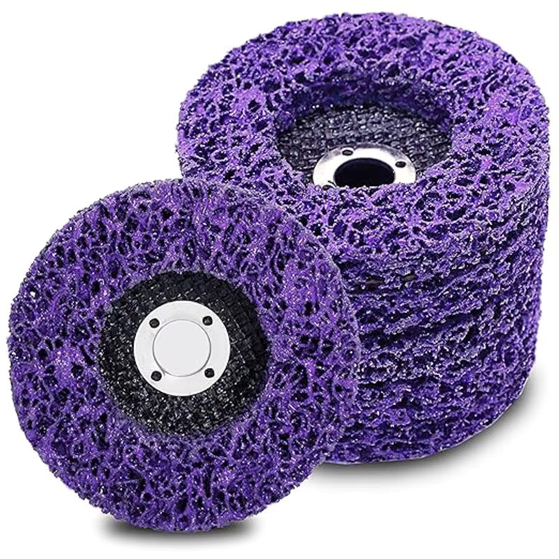 TQLQ Schleifscheibe Flap Disc Korallen Disc zum Entfernen von Rost und Reinigung für Winkelschleifer, Farbe: Lila, Durchmesser: 75 mm - Bild 7