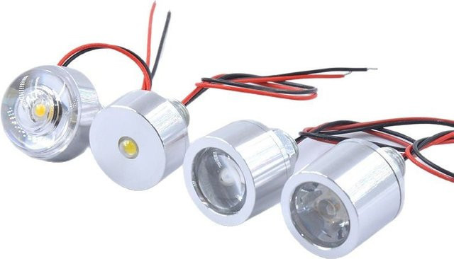 10 Stück JOYPINJ LED-Strahler-Flutlicht für Maschinen-Ausrüstung, oberflächenmontiert, rund, Farben: Rot, Grün, Weiß, Spannungen: 3V 5V 12V 24V - Bild 1