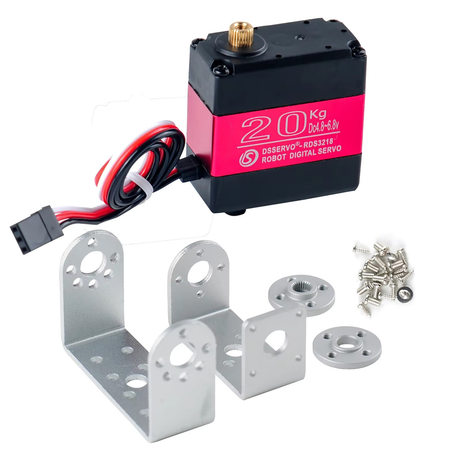 wishiot Digital Servo RDS3218MG, Metall Getriebe, 20 kg - Bild 3