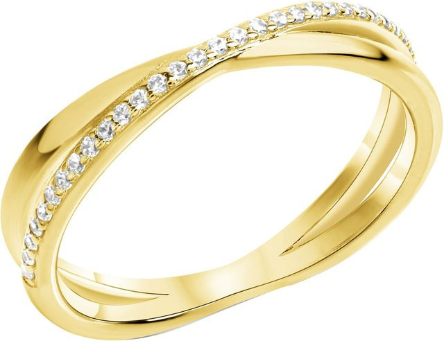 Celesta Ring 925 Silber, vergoldet, Zirkonia, Damen - Bild 1