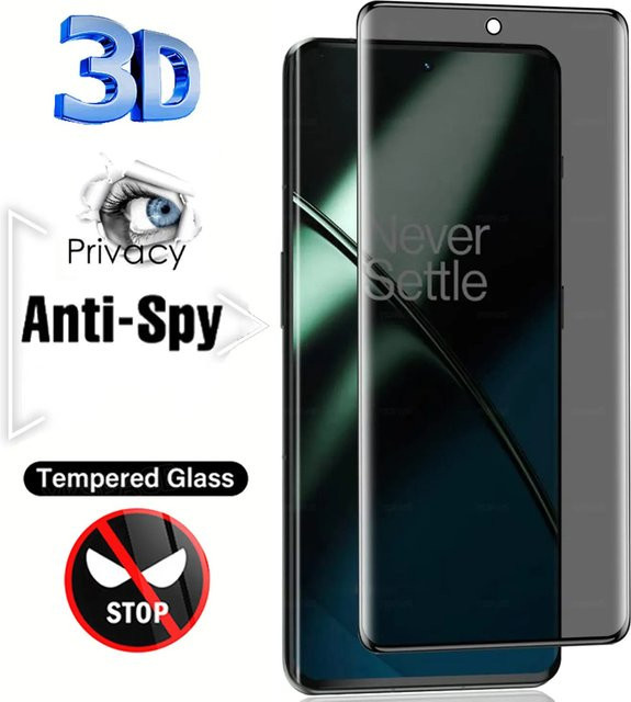 Honor Displayschutzfolie aus gehärtetem Glas mit 3D-Wölbung und Privacy-Anti-Spy-Funktion in Transparent - Bild 1