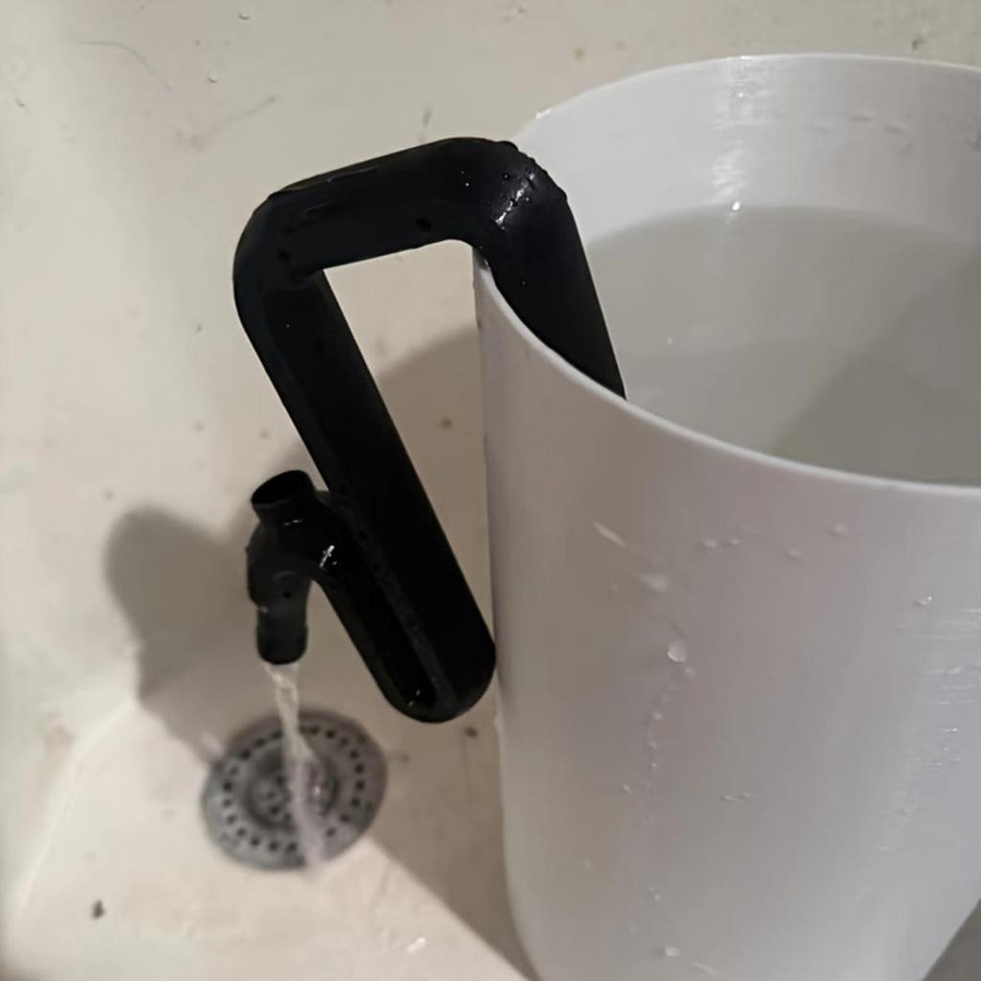 Super Lucky Market Regenwasser-Umleitungs- und Überlauf-Set mit selbstansaugendem Siphon-Schlauch in Weiß - Bild 4