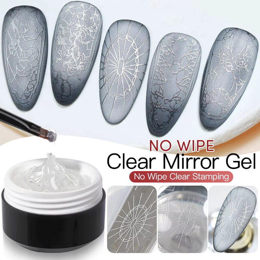 AS Magic Stamping Top Coat No Wipe Clear, 15 ml, Glänzend - Bild 4