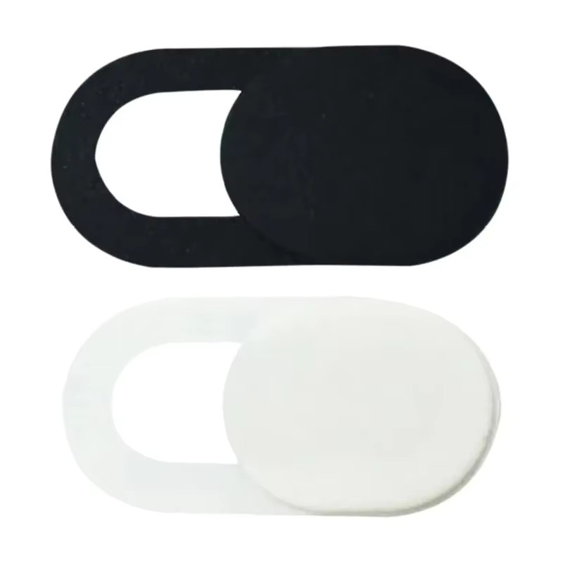 Universal Webcam Abdeckung Magnetischer Kamera Shutter Slider aus Kunststoff für Laptop PC Macbook und Tablet in Schwarz - Bild 2