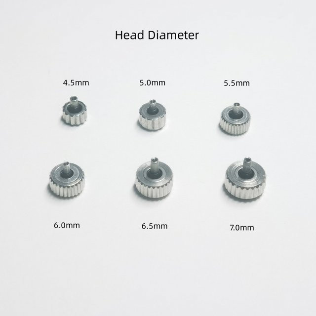 Uhrenkrone Silber, langes Rohr, 2,5 mm Lochdurchmesser, Unisex - Bild 1