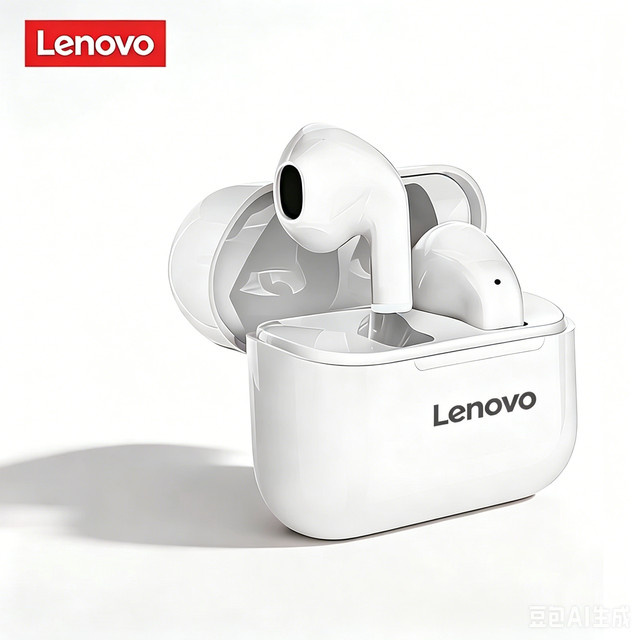 Lenovo Pro 5s In-Ear Bluetooth Kopfhörer mit Geräuschunterdrückung und Mikrofon in Weiß - Bild 1