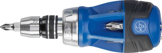 LUX-TOOLS Schraubendreher-Set Multi Bits Stubby 14-in-1 in Blau - Bild 1