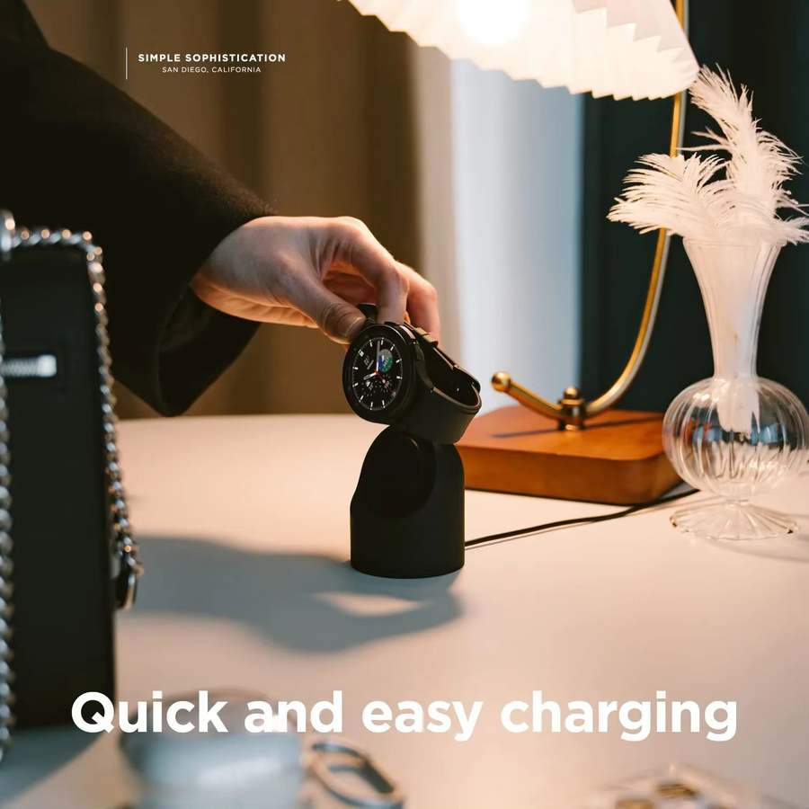 Samsung Silikon-Ladestation, Schwarz, Galaxy Watch Ultra 2025 47mm, Galaxy Watch 7 Ultra - Bild 4
