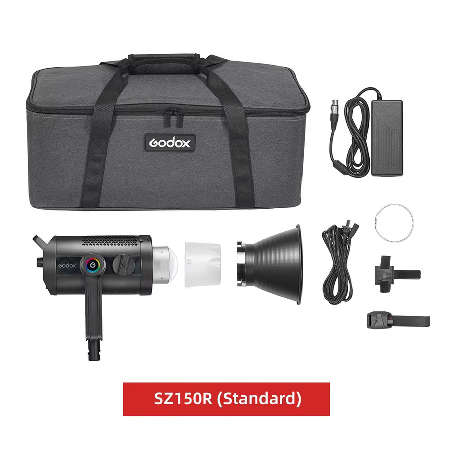 Godox SZ150R RGB LED-Videoleuchte 150W mit Bowens-Halterung und 2,4G Wireless X System in Schwarz - Bild 4