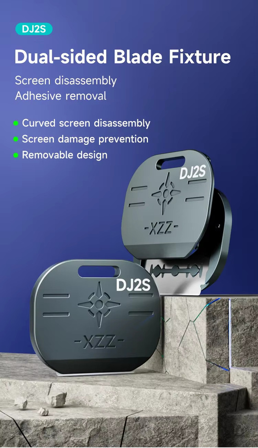 Xzz Metall Magnetische Doppelseitige Klingen-Klemme zum Entfernen von Mobiltelefon-Bildschirmen und Motherboard-Kleber in Grau - Bild 4