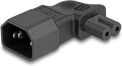 Delock 80473 Netz-Adapter 3-Pin platt Kleingeräte-Buchse C7 Schwarz - Bild 1
