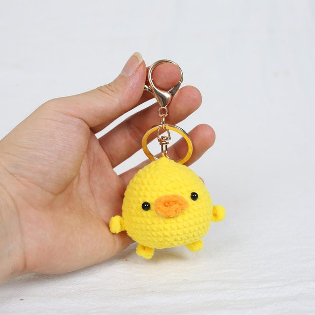 Linyi toy Schlüsselanhänger, gehäkelter Hase, brown, Unisex - Bild 1