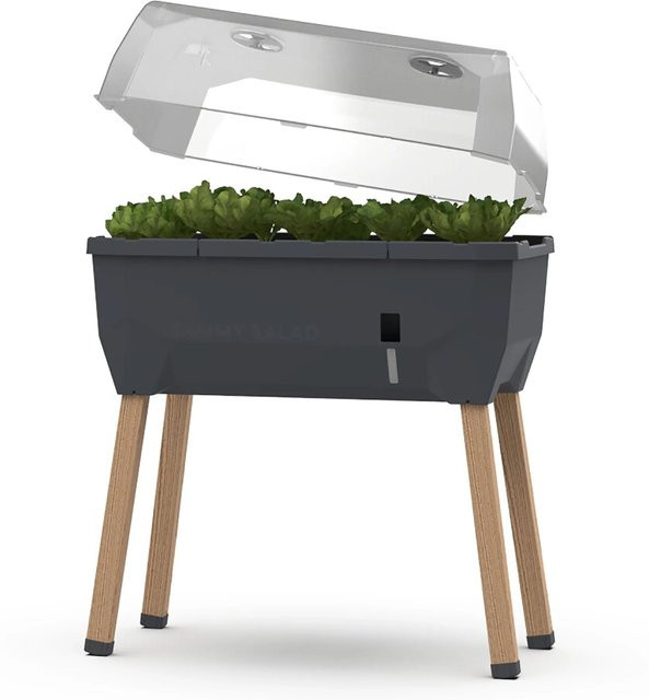 Gusta Garden Hochbeet Sammy Salad aus Holz in Anthrazit mit 40 l Fassungsvermögen - Bild 1