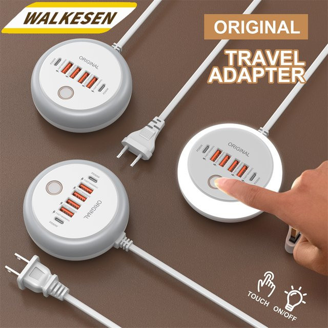 WALKESEN 50W USB Multi-Port Ladegerät mit Schnellladefunktion in Weiß - Bild 1