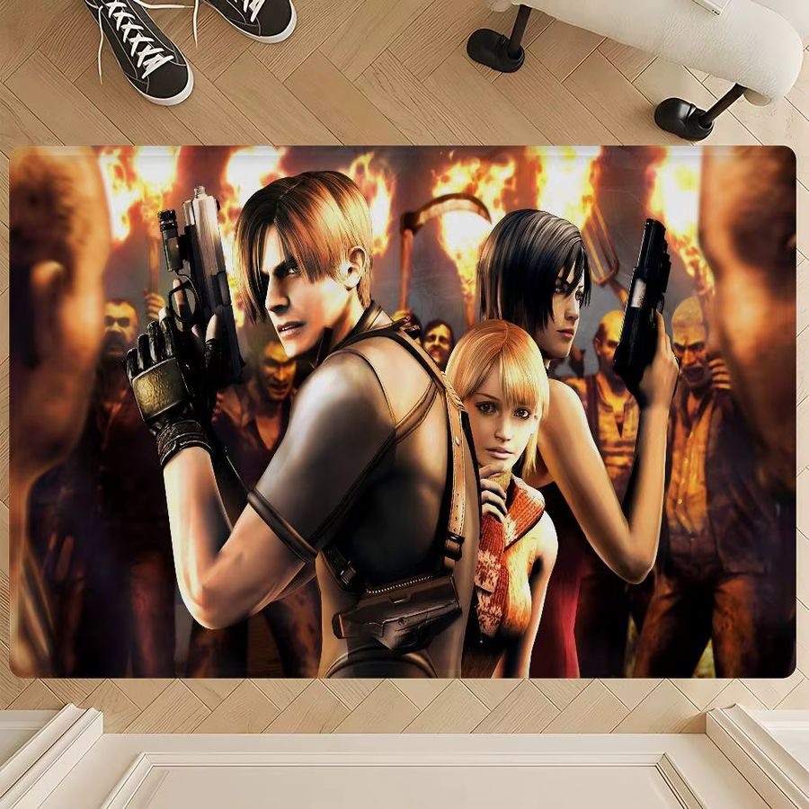 Resident Evil Bodenteppich im nordischen Stil von Potdemiel für Wohnzimmer, Schlafzimmer und Badezimmer - Bild 3