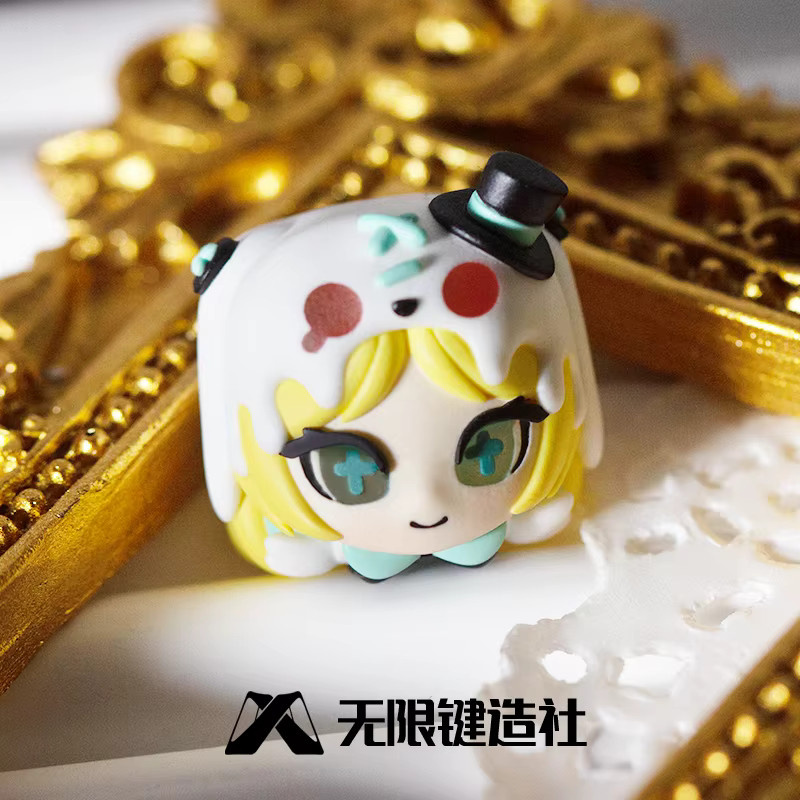 Ajazz Kawaii Keycap Märchen Charaktere Rotkäppchen und Alice aus Harz für mechanische Tastaturen - Bild 2