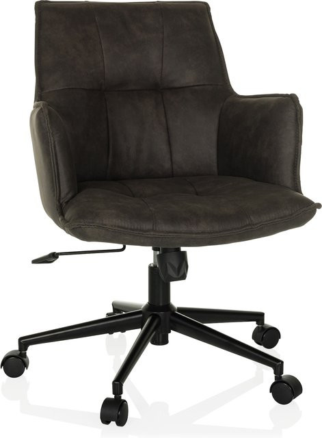 hjh LIVING Home Office Bürostuhl SOLAO LIFE in Vintage-Optik mit Armlehnen und Stoffbezug - Bild 1