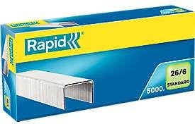 Rapid Heftklammern 26/6 aus Stahl in Silber, 5000 Stück - Bild 2