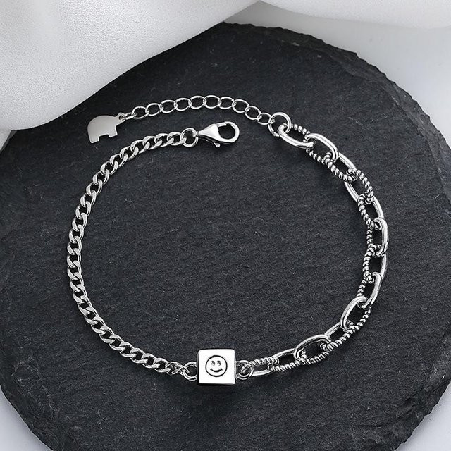Armband 925 Silber, Schwarz, Damen - Bild 1