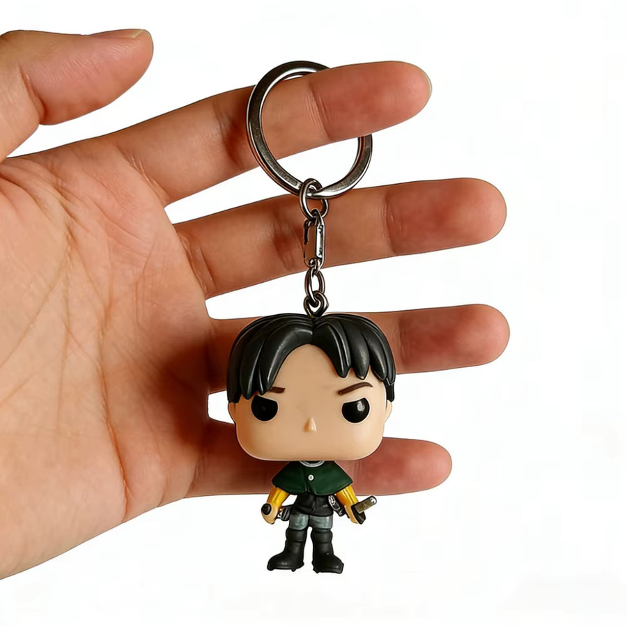 Bandai Attack on Titan Levi Figur Schlüsselanhänger, Einzelfigur, Kunststoff - Bild 4
