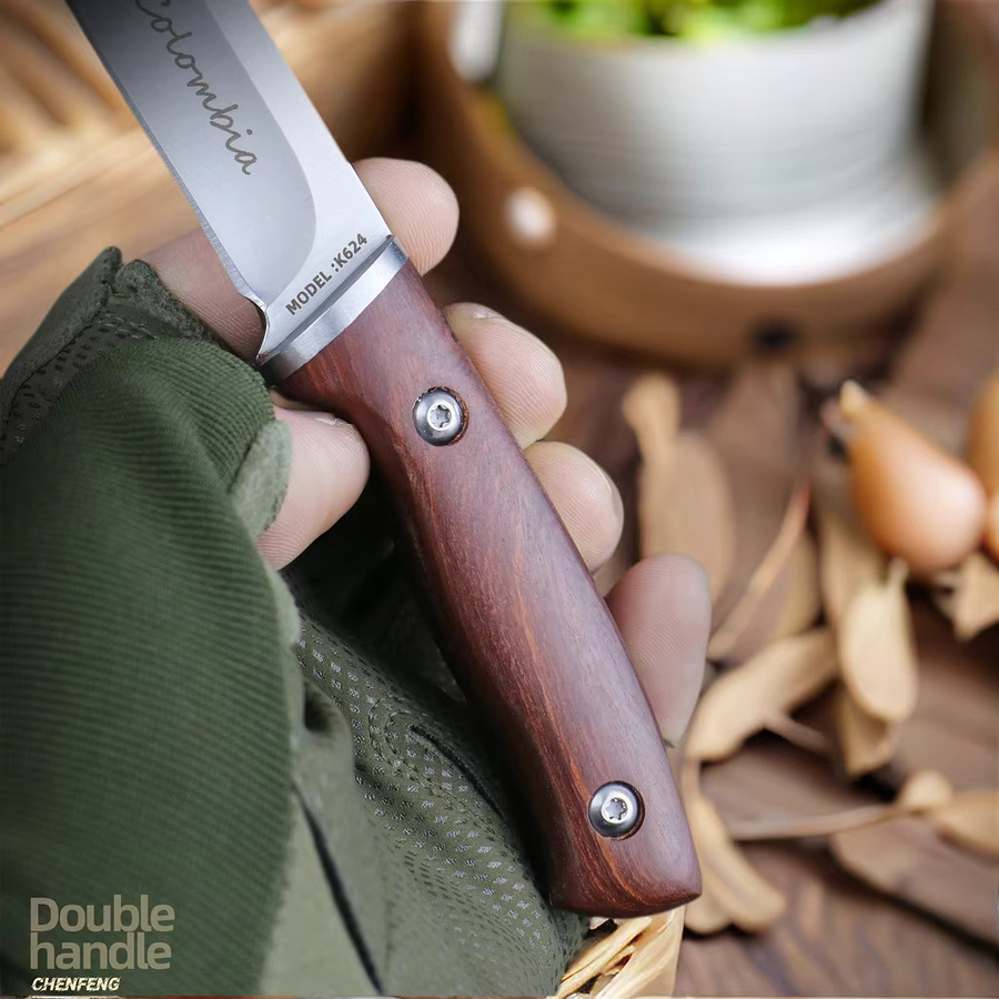 ALLWIN HOUSEWARE W Fleischmesser aus Edelstahl mit Holzgriff und Scheide in Braun - Bild 6