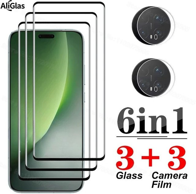 3D gebogenes 9H gehärtetes Schutzglas für Honor Magic 8 Pro und Honor Magic 7 Pro sowie Honor Magic 7 Lite, transparent - Bild 1
