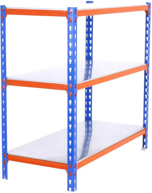 PROREGAL Schwerlastregal Baby Metal Shark aus Metall in Blau-Orange, H x B x T: 120 x 90 x 50 cm - Bild 1