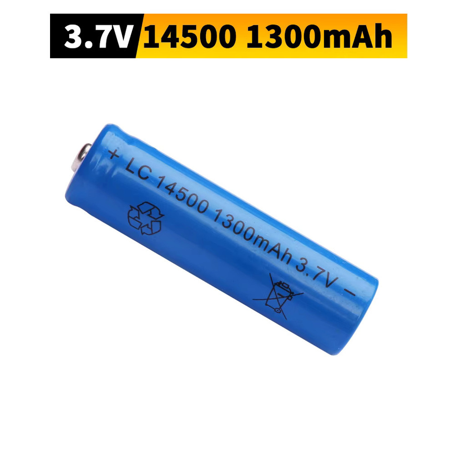 jiaojiren 14500 Li-Ionen-Akkus AA-Batterie, 1300 mAh, 3,7 V, Blau - Bild 2