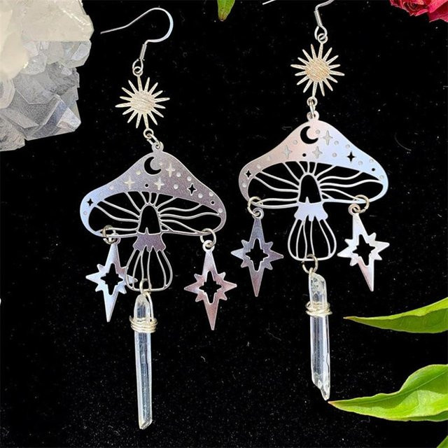JOYINED VIP Ohrringe, Edelstahl, Kristall, Weiß, Damen - Bild 1