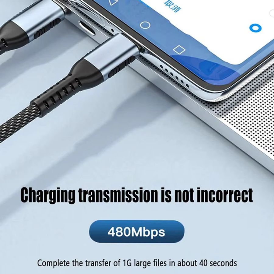 240 W PD Ultraschnellladekabel USB C auf C 5 A in Schwarz für MacBook, iPad, iPhone 15 und Samsung Galaxy Geräte mit Datensynchronisierung - Bild 2