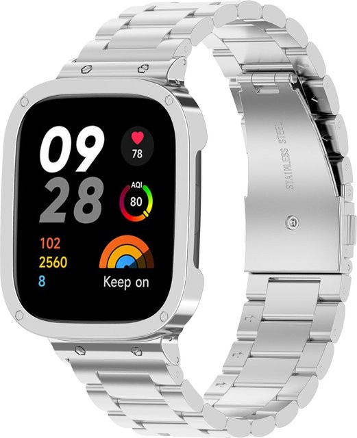 CAOWTAN Uhrenarmband Edelstahl, Ersatzarmband mit Schnellverschluss, Unisex - Bild 1