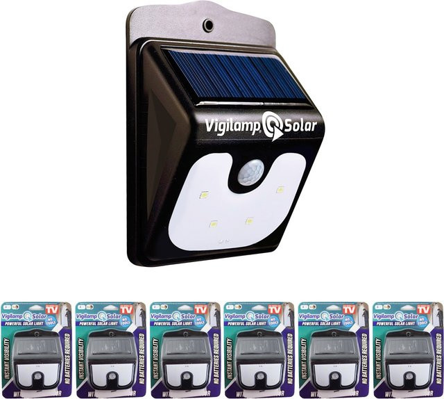 Vigilamp Solar-LED-Außenleuchte mit Bewegungsmelder für Garten und Wand - Bild 1