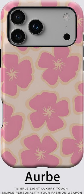 Blush Blooms Robuste Handyhülle für iPhone 17 16 15 14 13 Pro Max Plus mit Magnetfunktion in Pink - Bild 1