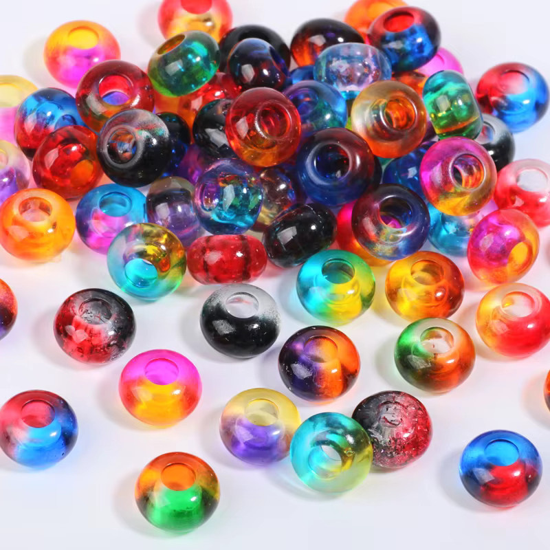 Laudsong Spacer-Perlen Acryl, rund, bunt, 14 mm, Unisex - Bild 6