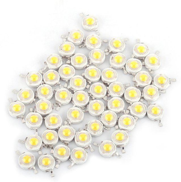 50 Stück mixxar SMD 1 W LED Lampenperlen für Flutlicht-Scheinwerter - Bild 1