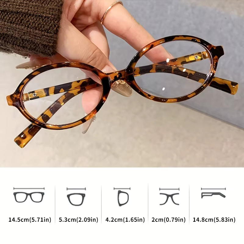 ZUIDID Brille Oval, Vollrand, Kunststoff, braun, Damen - Bild 3